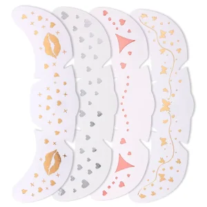 Gold Stamping Tattoo Stickers for Sexy Valentine’s Day Heart Decorations