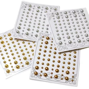 Gold and Silver Matte Temporary Tattoo Sticker for Nail and Face Decoration