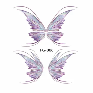 Golden Custom Body Art Metallic Temporary Tattoo Golden Silver Foil Stamping Tattoo Stickers
