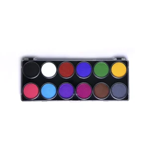 Golden Phoenix Private Logo Non Toxic Natural Plant Water Activated 12 Color Washable Professional Skin friendly Body Paint