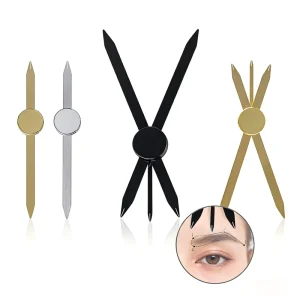 Golden Ratio Eyebrow Compass Microblading Positioning Ruler Precision Measurement Tool Permanent Makeup Brow Design Accessory