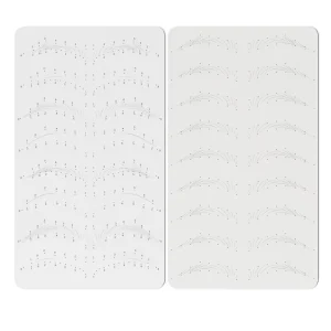 Good Quality Permanent Makeup Training Silicone Skin Printed Nano PMU Microblading Brows Cosmetic Practice Pad With White Design
