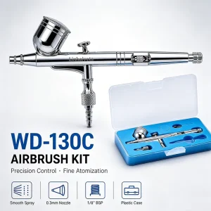 Gravity Feed Airbrush Kit Airbrush Gun for Art Painting Model Painting Hobby Craft Use