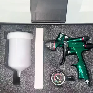 Gravity Feed Pneumatic Auto Spray Gun DIY Painting Sprayers with Air Pressure Regulator Housing Spraying Machine
