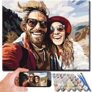 Great Gift Idea Valentine’s Day Mother’s Day Father’s Day Customize Your Personalized DIY Painting by Numbers Kit