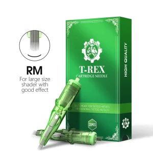 Green 20pcs box 12#0.35mm 1RL 3RL 5RL 7RL 9RL RL 5RM 7RM 9RM 11RM 13RM 15RM RM Curved Magnum Tattoo Cartridge Needle