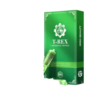 Green Permanent Tattoo Cartridge Needles, 20-Piece Box, 12# 0.35mm, 1RL 3RL 5RL 7RL 9RL 11RL 14RL 5RM 7RM 9RM 11RM 13RM