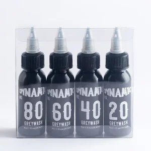 Greywash Tattoo Ink Set 30ml Color Gradation Gray & Black for Practice Use Factory Direct