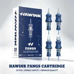 HAWINK Tattoo Cartridge Needles Disposable EO Sterilized Tattoo Needle Cartridges Round Liner for Professional Tattoo Artists