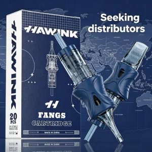 HAWINK Tattoo Supply Disposable Professional Sterilized Cartridge Needles for Eyebrow & Body Art with Membrane System