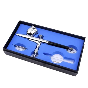 HD 130 External Adjustment Airbrush Set with 0.2mm 0.3mm 0.5mm Nozzles for Blush & Handicrafts