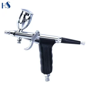 HS 116C Airbrush Gun Kit with 0.3/0.5/0.8mm Nozzle for Fine Art and Detail Work