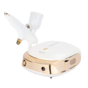 HS M901K Oil free Copper Dual Action 3 Speed Settings Portable Makeup Compressor Machine Rechargeable Gravity Feed Airbrush