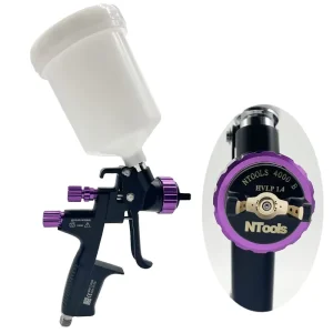 HVLP Air Spray Gun 13mm 14mm Nozzle Gravity Fed Water & Oil Based Paint Sprayer 600cc Tank Car Paint Airbrush