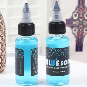 Hadiyah Beauty 40ml Microblading Tattoo Blue Soap Cleaning Soothing Solution Permanent Makeup Aftercare Supplies