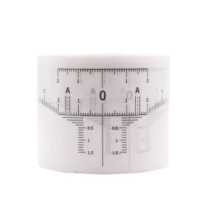 Hadiyah Beauty Eyebrow Mapping Ruler Sticker 50Pcs Disposable for Microblading Permanent Makeup Brow Stencil Measuring Tool