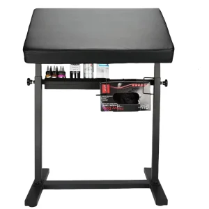 Hadiyah Beauty Oversized Armrest Tattoo with Rack and Storage Compartment Adjustable Height & Angle, Stable and Reliable