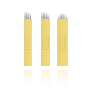Hadiyah Beauty Pcd Microblading Blades Permanent Makeup Eyebrow Lip Tattoo Sloped Needles for Microblading Supplies