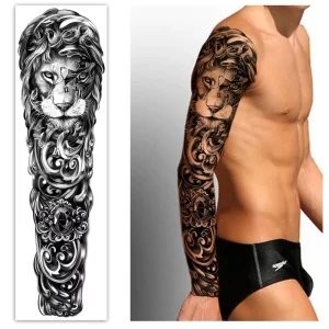 Hadiyah Beauty Waterproof Full Arm Tattoo Stickers Popular Big Flower Arm Sexy Waterproof Temporary Tattoo Stickers