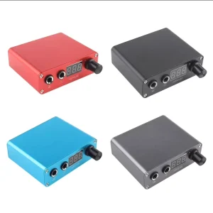 Hadiyah Professional Stainless Steel Tattoo Power Supply Equipment Wireless Mini Portable RCA DC Wireless Power Digital