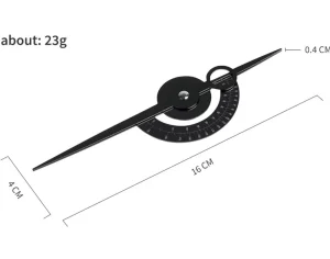 HadiyahBeauty2025 Newest Semi Permanent Makeup Eyebrow Measuring Ruler Stainless Steel with Gold Silver Black Finish Beauty Tool