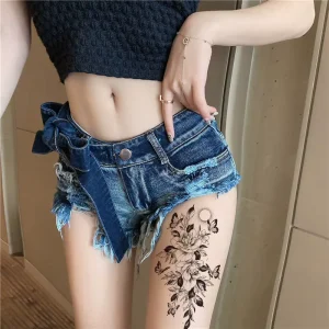 Half Arm Water Transfer Temporary Tattoo Stickers Mujer En Munecas 11x210mm Lasting 3-7 Days