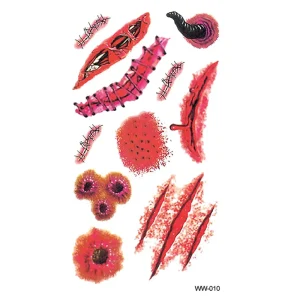 Halloween Decorations Stickers Window Wall Floor Clings Bloody Handprints Footprints Decals Vampire Zombie Party Decorations