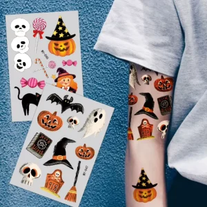 Halloween Easter Christmas Temporary Tattoo Stickers Mini Kids Body Art Waterproof Festival Tattoo Decals Party Favors