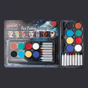 Halloween Face & Body Paint Crayon, 16-Color OEM ODM Palette, Safe Non-Toxic High Pigment Oil-Based Makeup for Cosplay Parties