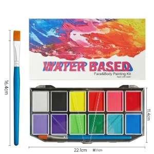 Halloween Face Paint 12 Colors Water Based Washable Christmas Body Paint Kids Safe Art Paints Makeup