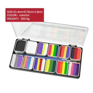 Halloween Face Paint Kit for Party Fancy Makeup Water Soluble Body Art Painting Water Based Paints