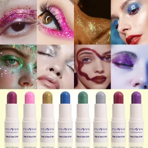 Halloween Face Paint Palette 8 Color Fluorescent Makeup Fast Drying Body Paint for Carnival Party Festival