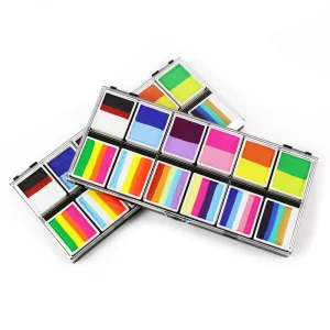 Halloween Makeup Party rainbow Watercolor Split Cake Professional Non-Toxic Water-Based Mineral Face Body Paint Kit Custom