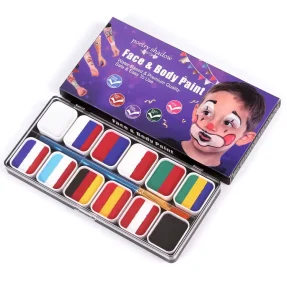 Halloween Water Activated Professional Face Painting Split Cake Paint Palette Face Paint and Body Painting Supplies