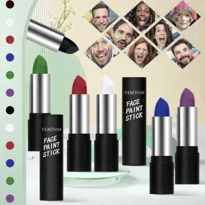 Halloween Waterproof 6 Color Face Body Paint Stick No Toxic Makeup Pen Paint Stick Set for Sports Costume Makeup Face Body Paint