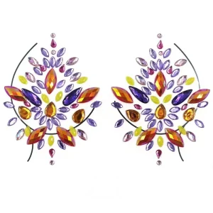 Halloween White Gem Sticker Temporary Body Art Crystal Jewels Tattoo for Face Application