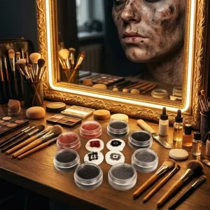 Halloween Zombie Day of the Dead Sugar Skull Catrina Face Paint Sealer Long Wear Matte SFX Loose Setting Powder