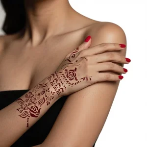 Hand Back Arm Geometry China Tattoo Hands Sticker Pattern XY Totem Carved Hollow Template Series Custom Logo Customizable Tattoo