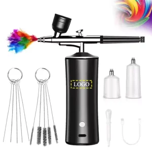Hand-Held Airbrush Spray Gun Kit High-Pressure Oxygen Injection Makeup Painting Tattoo Use Air Compressor Metal