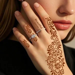Hand Mask Hollow Template Tattoo Stencil Waterproof Henna Hand Painted DIY Tattoo Stickers