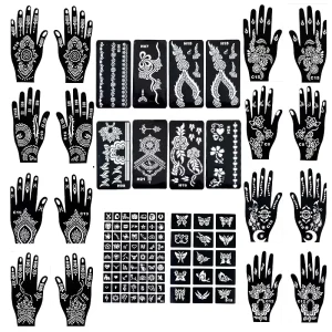 Hand drawn Waterproof Tattoo Sticker Template Hollow Design Geometric Shapes Unisex Water Transfer Printing Small Size