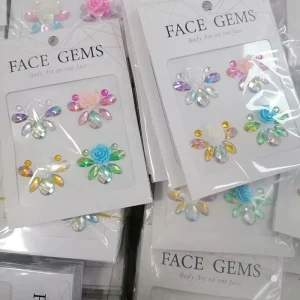 Handmade Face Bling Face Stickers Forehead Adhesive Rhinestone Sticker Face Gem Crystal Jewelry Body Gem Face Painting