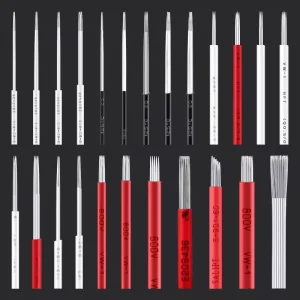 Handmade Long Black/White Skin Three/Five Needle God Fog Eyebrow Tattooing Tool