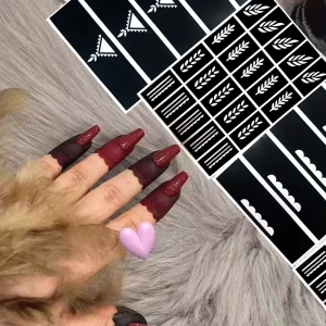 Henna Paste Body Color Painting Hand Back Finger Tattoo Sticker Mesh Hollow Template Henna Painting Tattoo