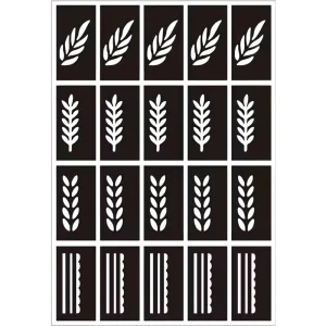 Henna Paste Body Color Painting Hand Back Finger Tattoo Sticker Mesh Hollow Template Henna Painting Tattoo