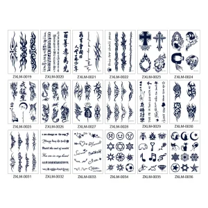 Herbal Juice Custom Temporary Waterproof for Women and Girls Body Arms Tattoo Sticker