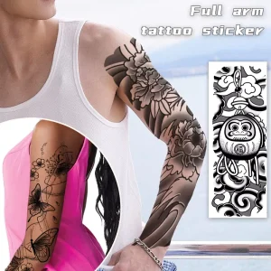 Herbal Juice Full Arm Semi Permanent Waterproof Non-toxic Tattoo Sticker
