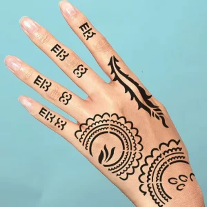 Herbal Juice Temporary Tattoo Semi Permanent Water Transfer Temporary Non-toxic Body Makeup Tattoo Sticker
