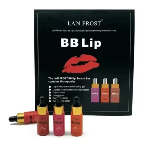 Herbal Semi Permanent BB Lip Starter Kit Ampoule Liquid Waterproof Makeup Lip Gloss Pigments Pack Lips Serum Kit