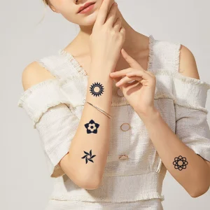 Herbal Semi-Permanent Large Arm Stickers Paper Temporary ‘Juice’ Copying Tattoo Design Body